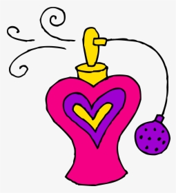 Pink Bottle Of Perfume - Perfume Clipart, HD Png Download, Free Download
