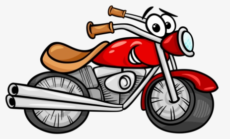 Clip Art Motorcycle Cartoon Pictures - Motorcycle Cartoon, HD Png Download, Free Download