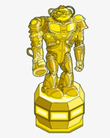 Gold Borg Bertram Statue, HD Png Download, Free Download