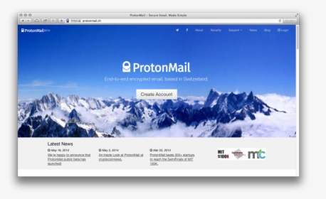 Protonmail - Aiguille Du Midi, HD Png Download, Free Download