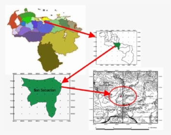 Mapa De La Ubicación De La Comunidad La Guama En El - Venezuela, HD Png Download, Free Download