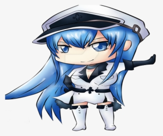 Sticker Kikoojap Esdeath Akame Ga Kill Chibi - Esdeath Chibi Png, Transparent Png, Free Download