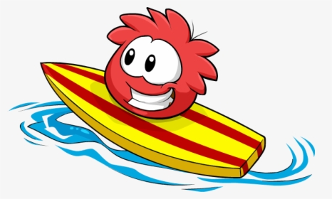 Red Puffle Catchin - Red Puffle Catchin Waves, HD Png Download, Free Download