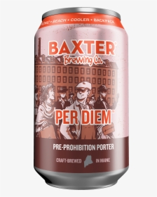 Baxter Per Diem All Year Porter Beer Can 12 Fl Oz, HD Png Download, Free Download