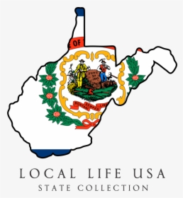 West Virginia Flag Map, HD Png Download, Free Download