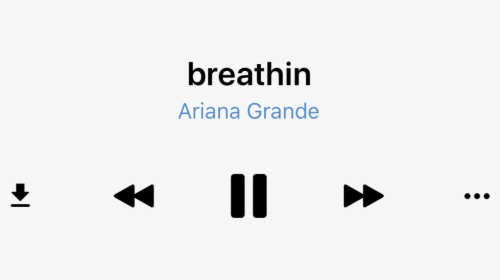 #arianagrande #newalbum #sweetener #breathin #png #text - Ariana Grande Song Png, Transparent Png, Free Download