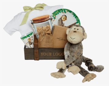 Munchy Monkey With Logo - Stuffed Toy, HD Png Download, Free Download