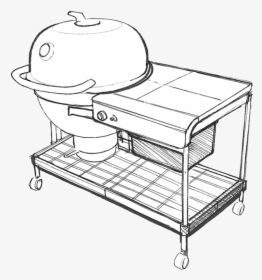 Weber Summit Charcoal Grilling Center Sketch By Choi - Gas Grill Industrial Design Sketch, HD Png Download, Free Download