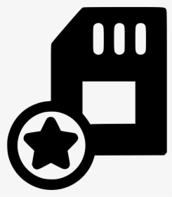 Bookmark Starred Sd Card Storage - Sign, HD Png Download, Free Download