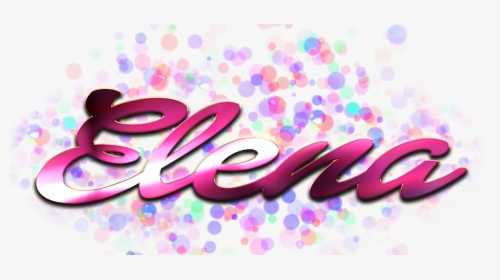 Elena Name Logo Bokeh Png - Bailey Name, Transparent Png, Free Download