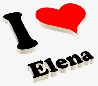 Elena Heart Name Transparent Png - Zoya Name, Png Download, Free Download