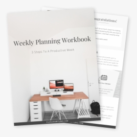 Weekly Planning Workbook Free Download - Desks With Drawers, HD Png Download, Free Download