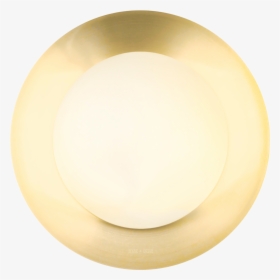 Brass Globe Reflector Lamp 390mm - Wall Light Round Brass, HD Png Download, Free Download
