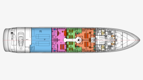 Lower Deck - Floor Plan, HD Png Download, Free Download