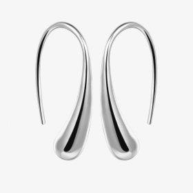 Silver Teardrop Earrings, HD Png Download, Free Download