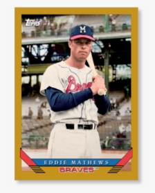 Eddie Mathews 2019 Archives Baseball 1993 Topps Poster - Baseball Player, HD Png Download, Free Download