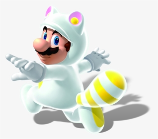 White Tanooki Mario, HD Png Download, Free Download