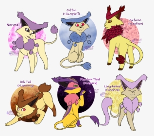 I Decided To Remake A Handful Of My Old Delcatty Breed - Cartoon, HD Png Download, Free Download