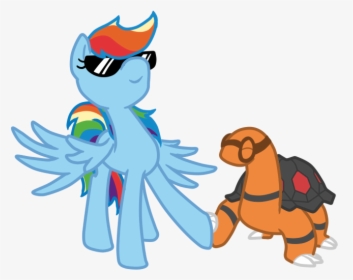 Pony Rainbow Dash Applejack Absol Angel Bunny Mammal - Cartoon, HD Png Download, Free Download