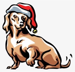 Vector Illustration Of Family Pet Dog With Christmas - Longdog, HD Png Download, Free Download
