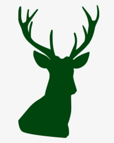 Christmas Santa Deer Vector Png Clipart , Png Download - Clipart Of Deer Silhouette, Transparent Png, Free Download
