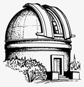 Observatory - Observatory Clipart Black And White, HD Png Download, Free Download
