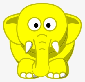 Yellow Elephant Clipart Png, Transparent Png, Free Download