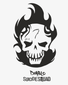 El Diablo Harley Quinn Batman Diablo Iii Drawing - Suicide Squad Diablo Logo, HD Png Download, Free Download