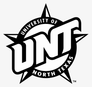Unt Mean Green Logo Black And White - University Of North Texas, HD Png Download, Free Download