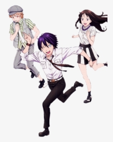 “ Yukine, Yato And Hiyori From Noragami - 白黒 パンフレット ノラガミ 内田 真 礼, HD Png Download, Free Download