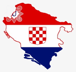 Croatia Flag Map Png, Transparent Png, Free Download