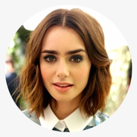 Lily - Lily Collins Bob Haircut, HD Png Download, Free Download