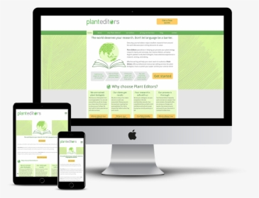 Plant Editors - Small Website Design, HD Png Download, Free Download