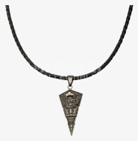 Star Wars Necklace Star Destroyer Pendant With Leather - Locket, HD Png Download, Free Download