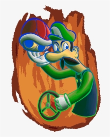Have A Transparent Death-stare Luigi For All Your Mario - Cartoon, HD Png Download, Free Download