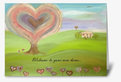 Home Is Where The Heart Is Greeting Card - Heart, HD Png Download, Free Download