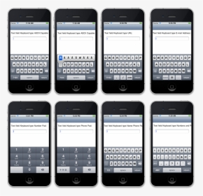 Keyboard Types On Ios - Xamarin Forms Keyboard Types, HD Png Download, Free Download