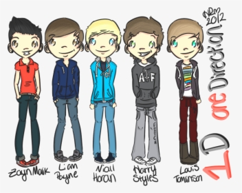 One Direction Cartoon One Direction Fan Art - Cartoon, HD Png Download, Free Download
