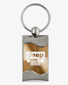 Au-tomotive Gold Jeep Grill Rectangular Wave Gold Key - Keychain, HD Png Download, Free Download