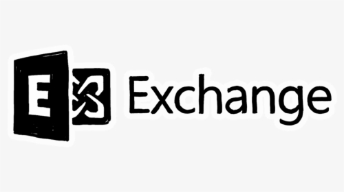 Microsoft Exchange Black And White, HD Png Download, Free Download