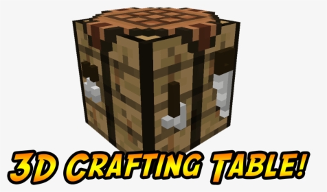 Xb7r2in - Minecraft 3d Crafting Table, HD Png Download, Free Download
