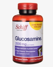 Tabs Acid 2 2,000 Mg Health Glucosamine Schiff Tabs - Schiff Glucosamine 2000 Mg, HD Png Download, Free Download