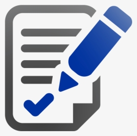 Document Check Icon Blue Pen Png Blue Document Icon - Product Pitch Icon, Transparent Png, Free Download