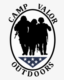 Camp Valor Banner Logo - Silhouette, HD Png Download, Free Download