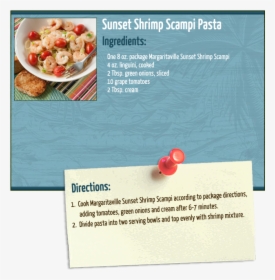 Shrimp Scampi Pasta - Omelette, HD Png Download, Free Download