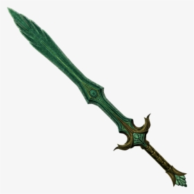 Skyrim Glass Sword Of Sapphire, HD Png Download, Free Download