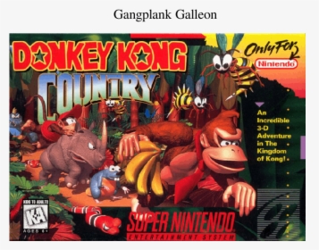 Donkey Kong Country Box Art, HD Png Download, Free Download