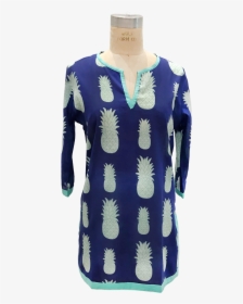 Isabelle Top In Pineapple Print Cotton - Day Dress, HD Png Download, Free Download