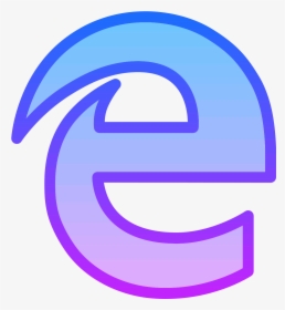 Microsoft Edge Icon It A Logo Of Edge Reduced To A, HD Png Download, Free Download
