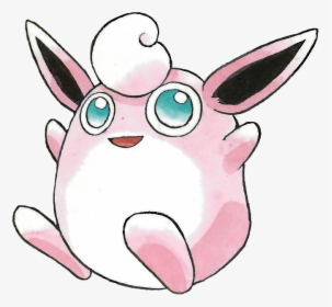 Wigglytuff Gen 1 Artwork, HD Png Download, Free Download